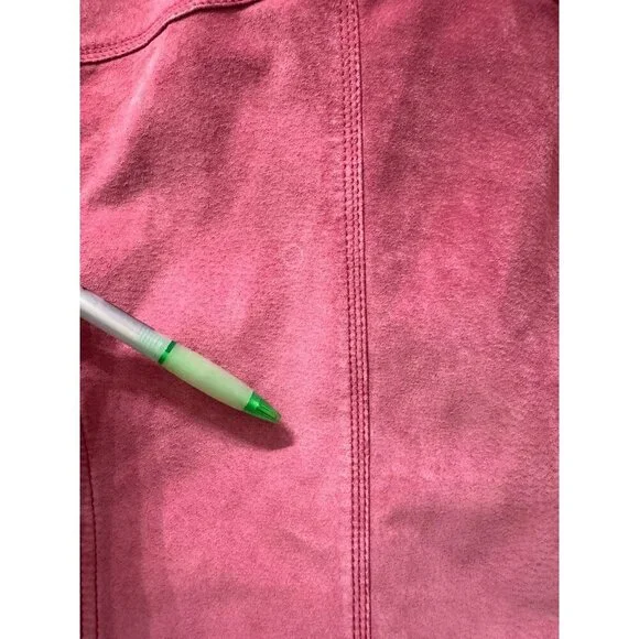 Bernardo Genuine Leather Jacket Womens 10p Hot Pink Motorcycle Bomber Minecraft